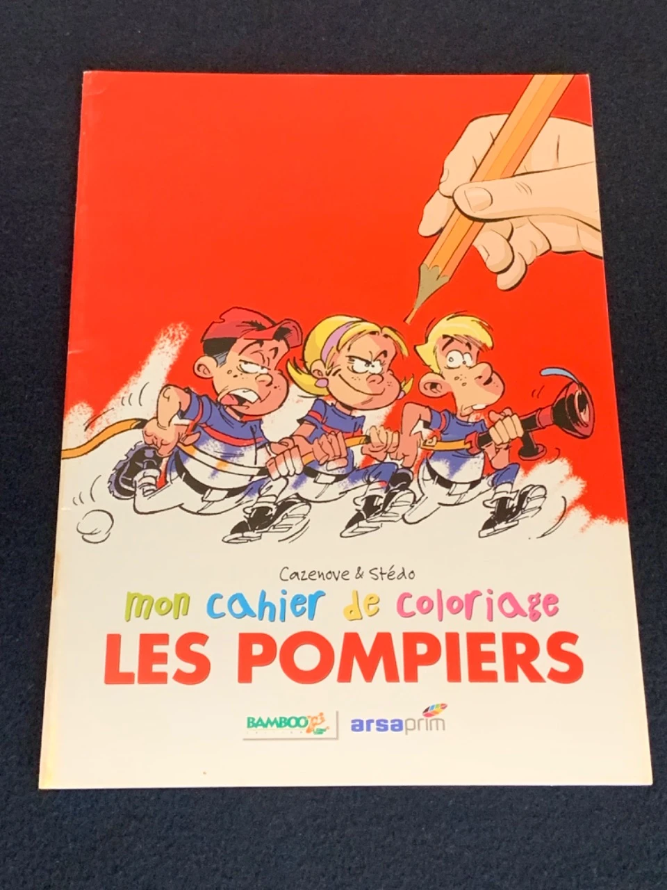 Cahier coloriage Les Pompiers BD